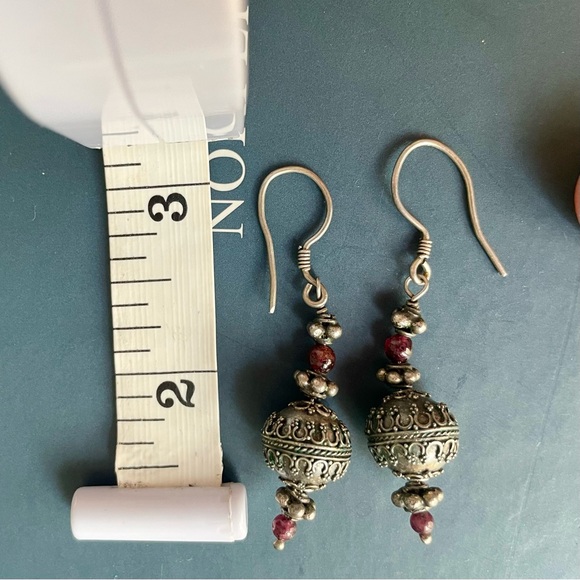 Bohemian Vintage Beaded Dangle Earrings - Picture 3 of 7